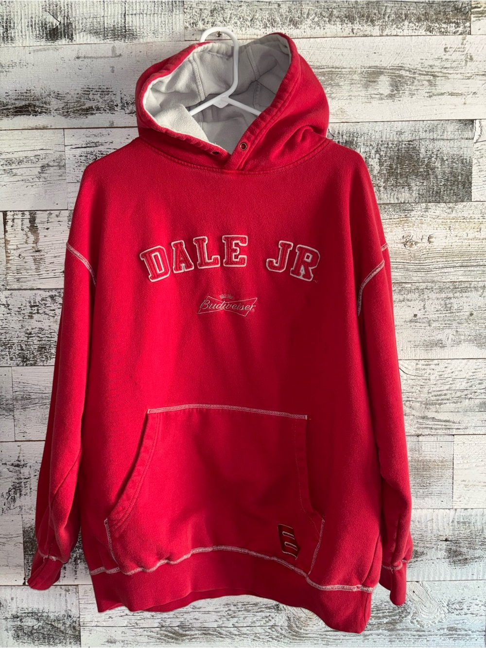 Vintage Dale Jr Red Pullover Hoodie - Men Size XL